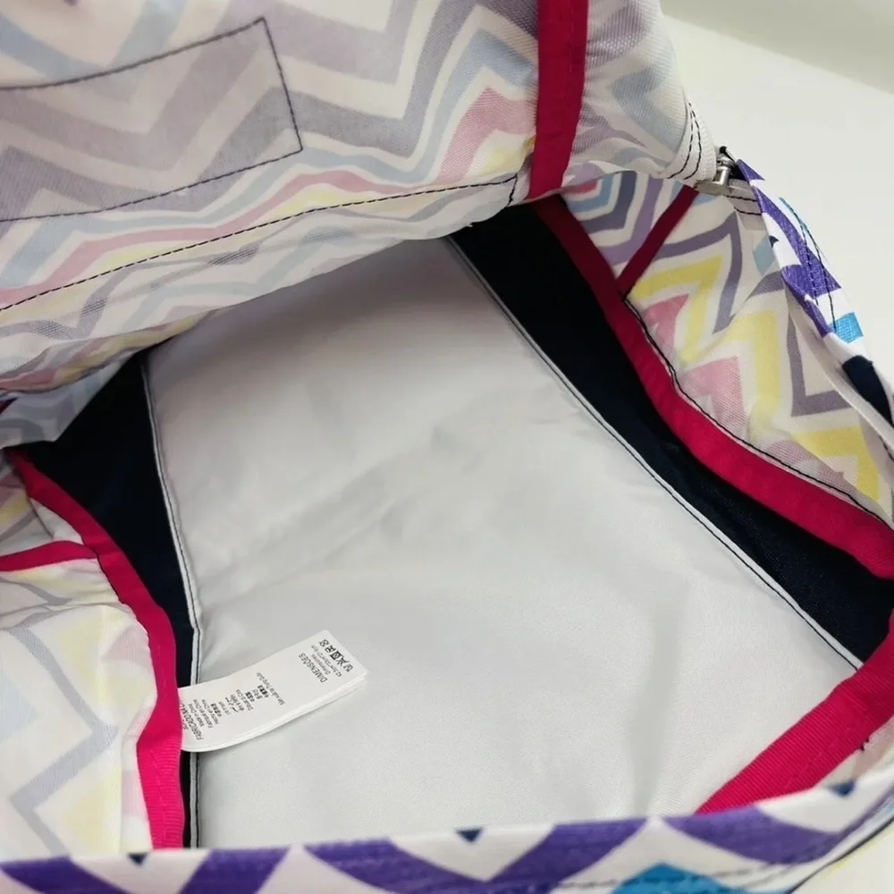 NWT JanSport SuperBreak Student Backpack - Multi Saucy Chevron - Discontinued